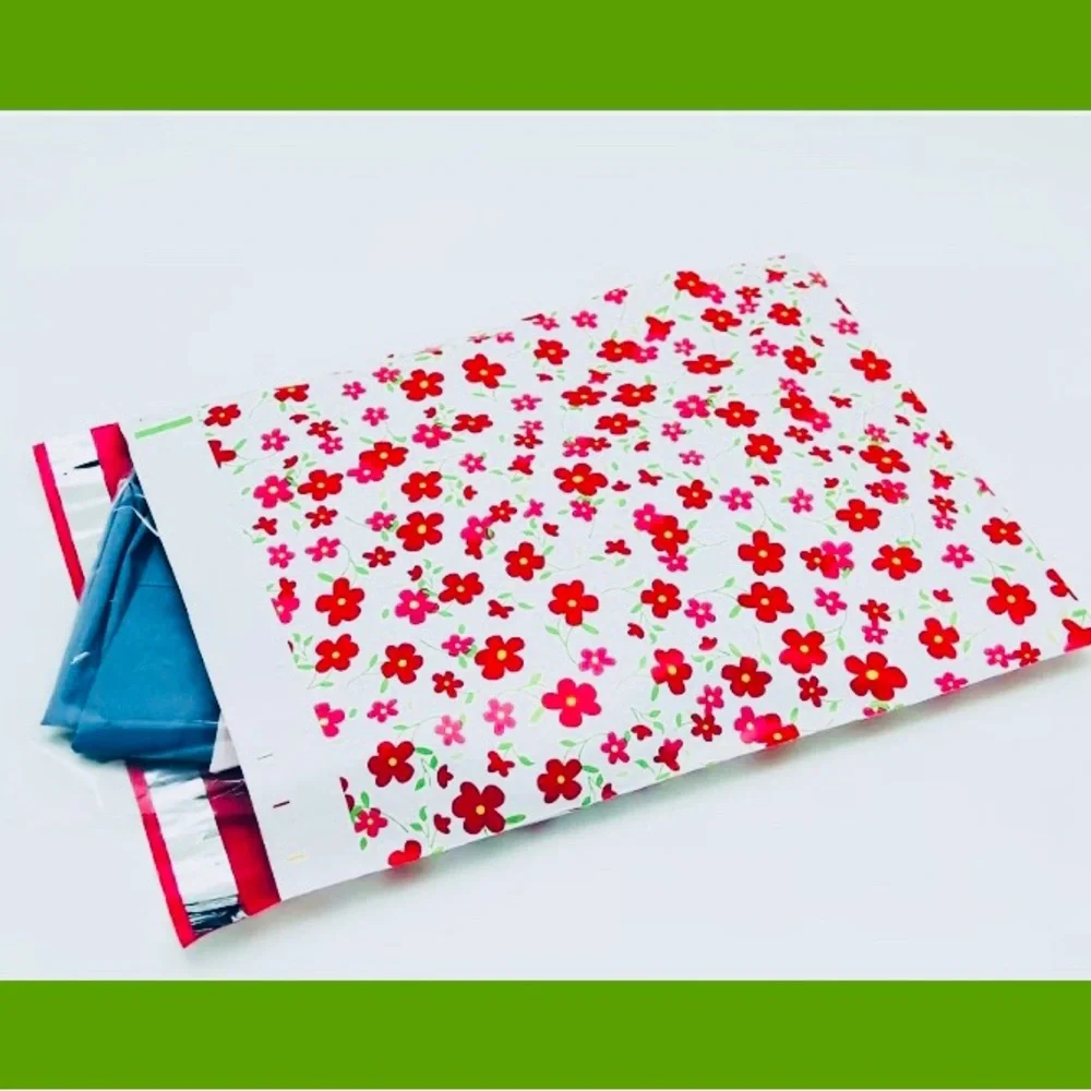 25ct ~10x13” Designer PolyMailers ⭐️🆕⭐️  7~Assorted Designs & 25ct Free Stickers